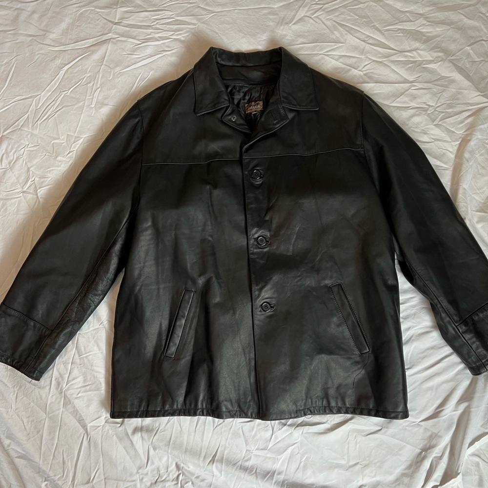 Italian Leather Jacket. Zip in liner.